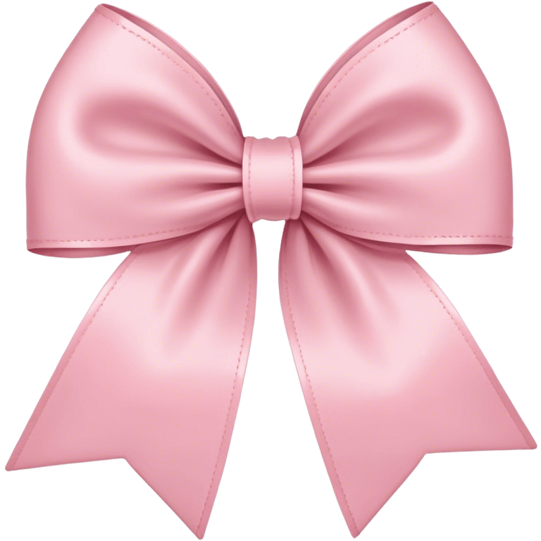 Light pink bow with ruffles emoji