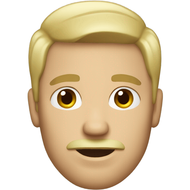 man with blonde hair and a goatee emoji