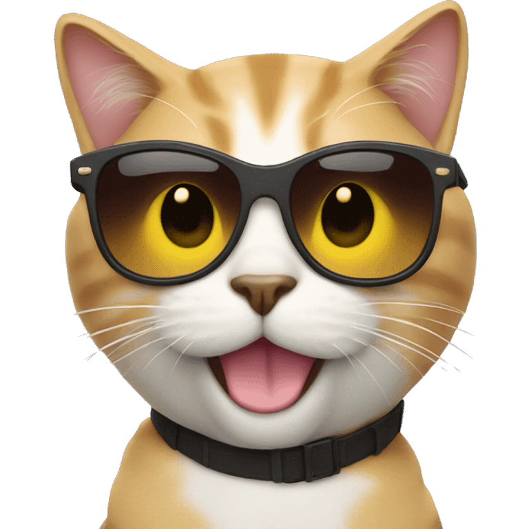 Cat with sunglasses emoji