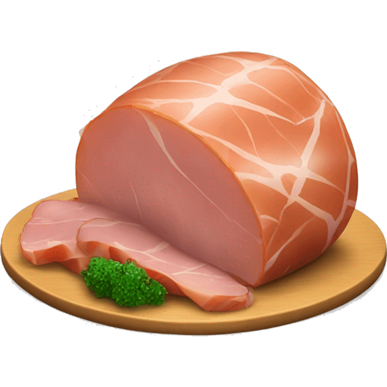 Dinner ham emoji