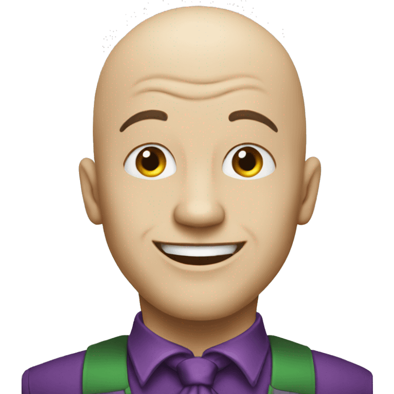 Joker bald emoji