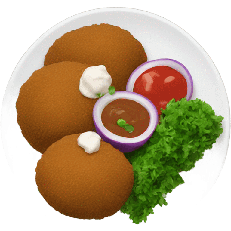 Falafel plate emoji