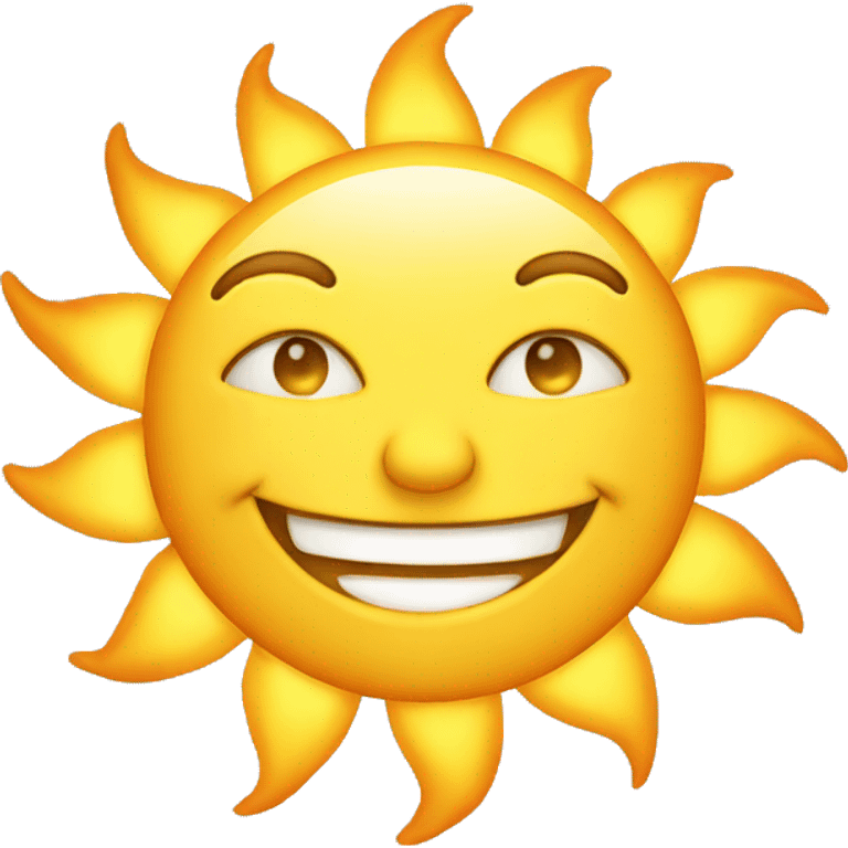 Smiling sun emoji