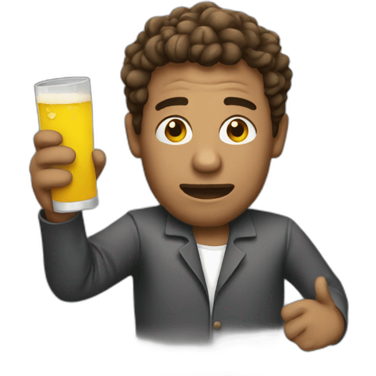 Drunk video creator emoji