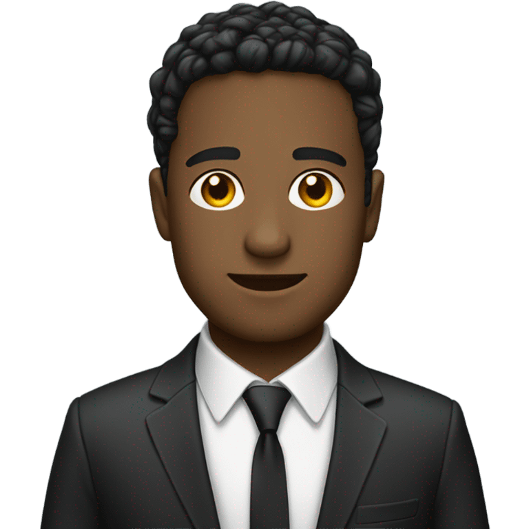 Hoodie suit and tie emoji