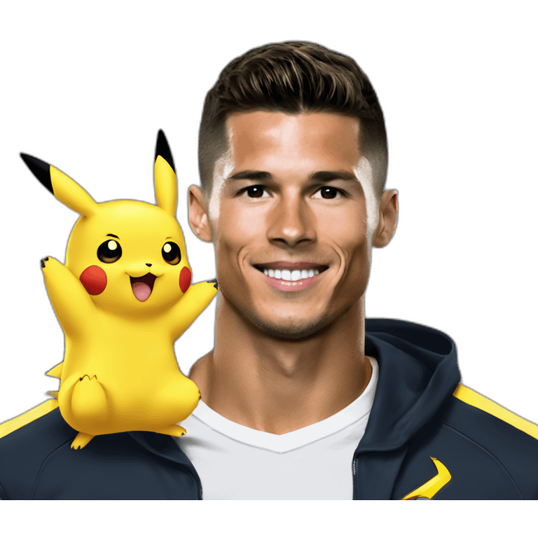 pikachu-on-cr7 emoji