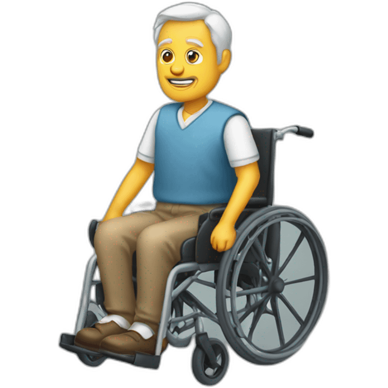 old-wheelchair-driver-no-legs emoji