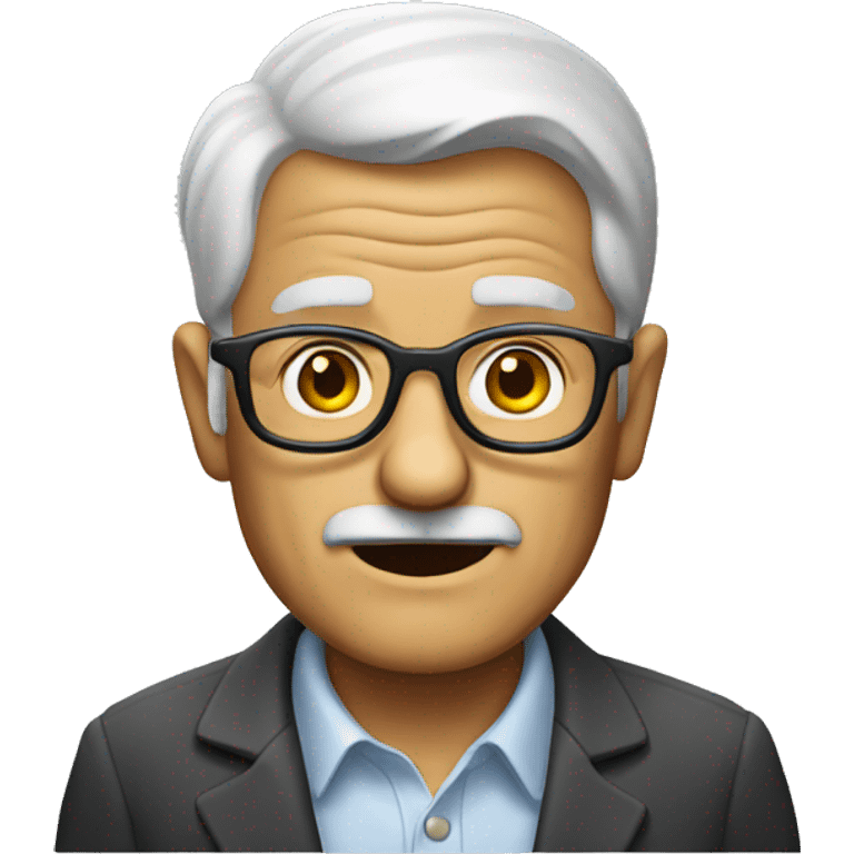 old man with unglasses emoji