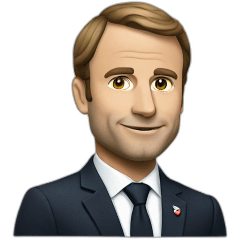 Macron en string emoji