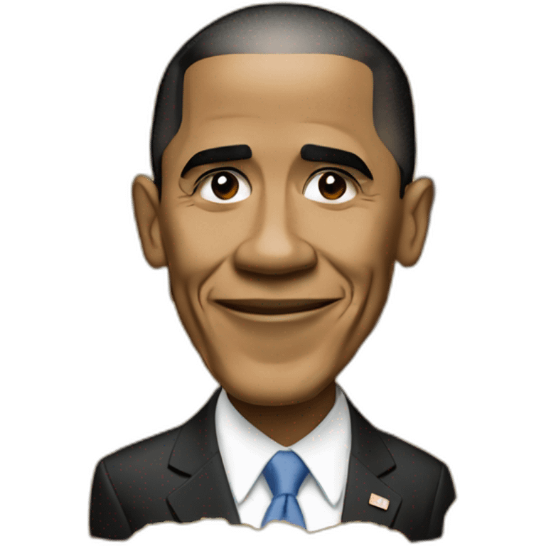 Barrack Obama with nuggets emoji