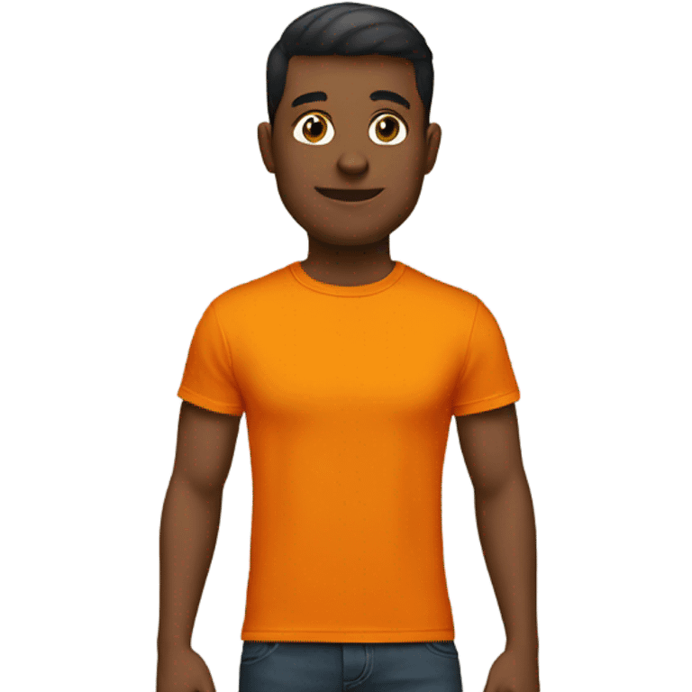 fashion orange T shirt emoji