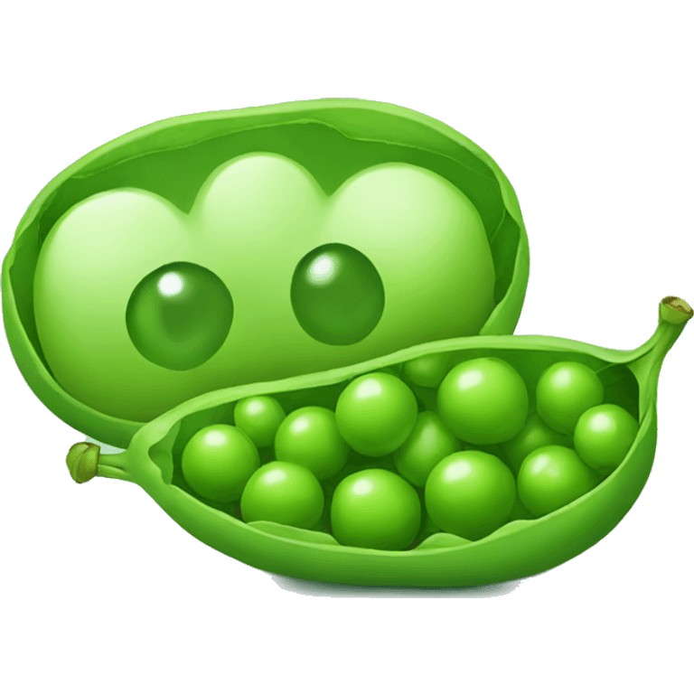 green peas close emoji