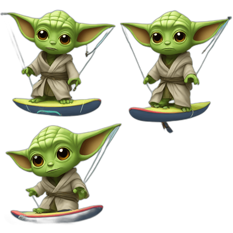 yoda on a kite surf emoji