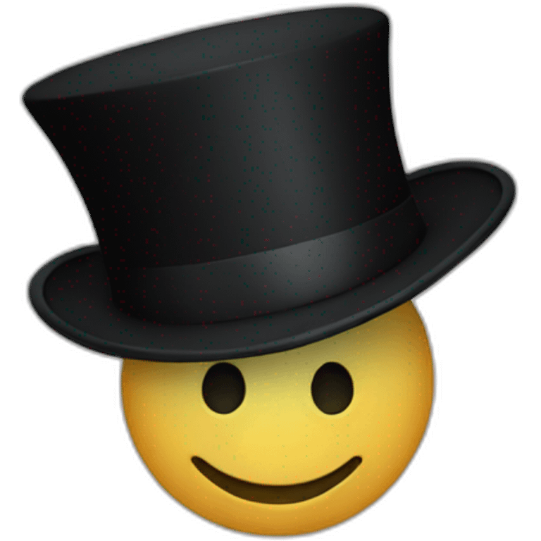 top hat emoji