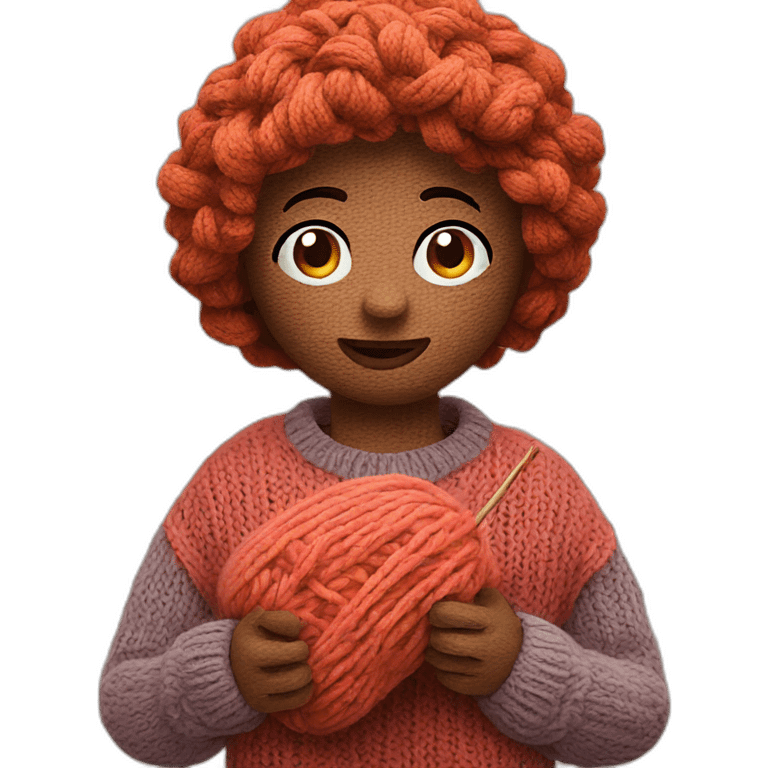 Knitting emoji