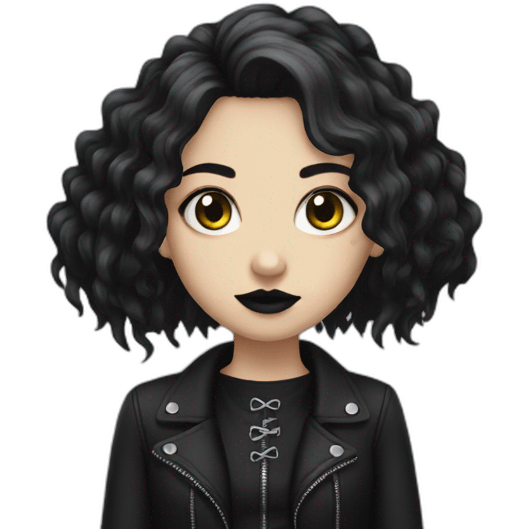 Goth girl emoji