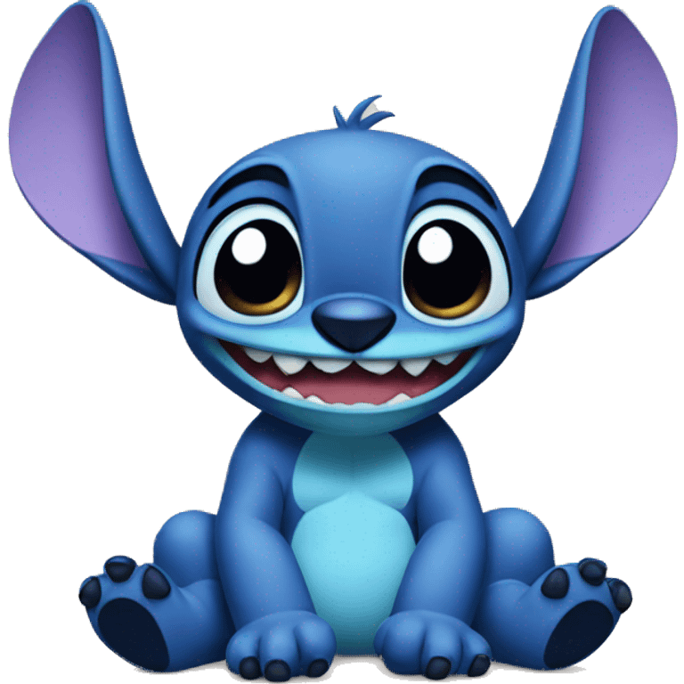 Stitch sitting emoji