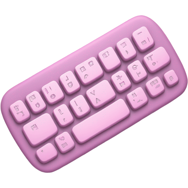 pink keyboard emoji