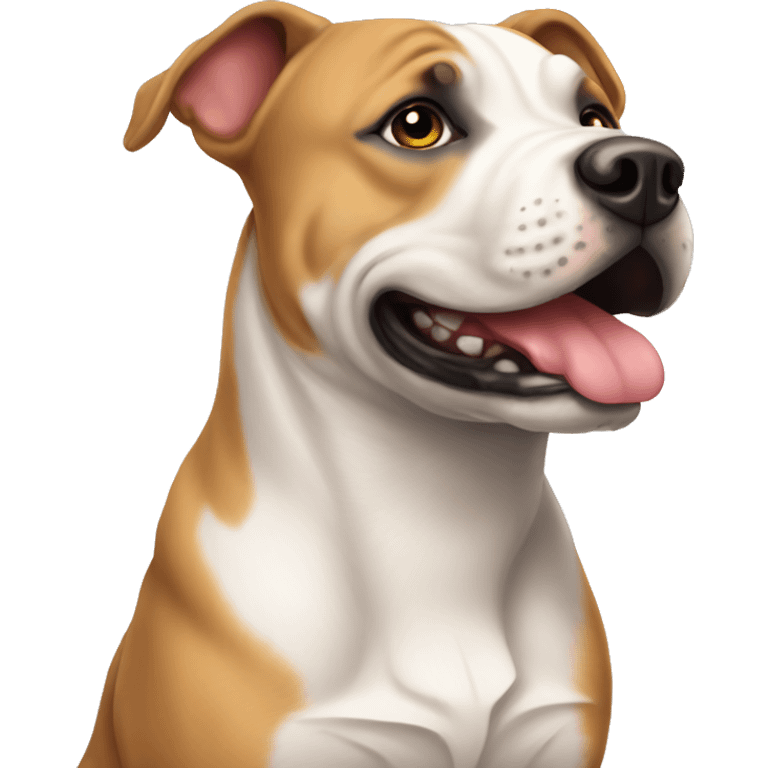 Amstaff with love emoji