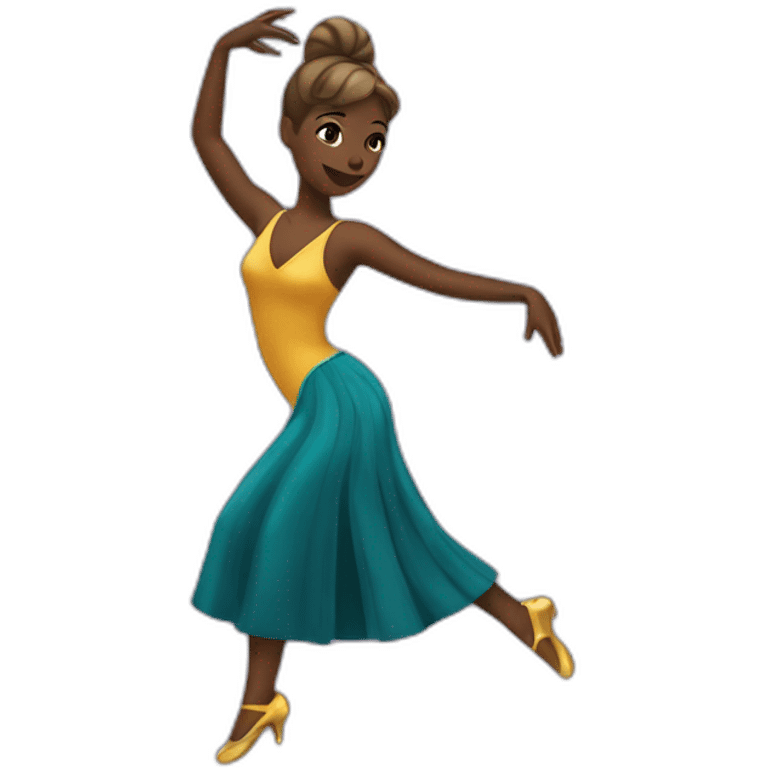 Une danseuse de jazz emoji