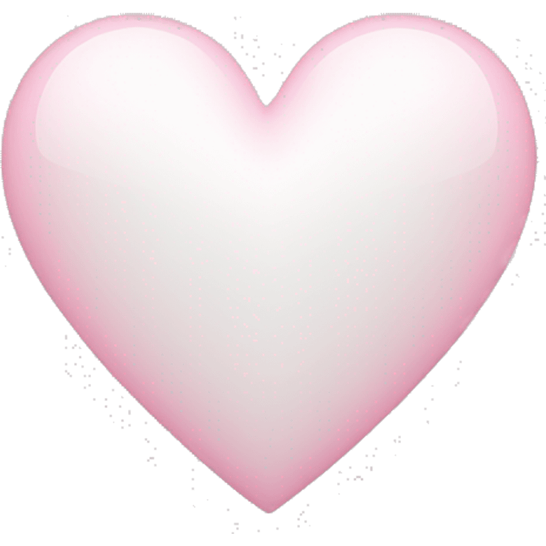 white heart with light pink emoji