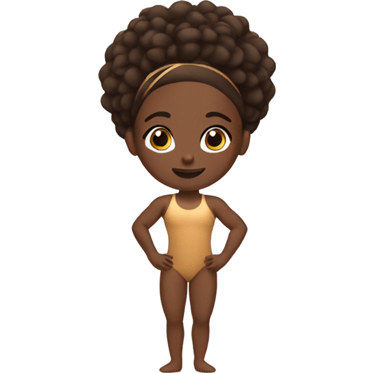 Brown skin gymnast  emoji