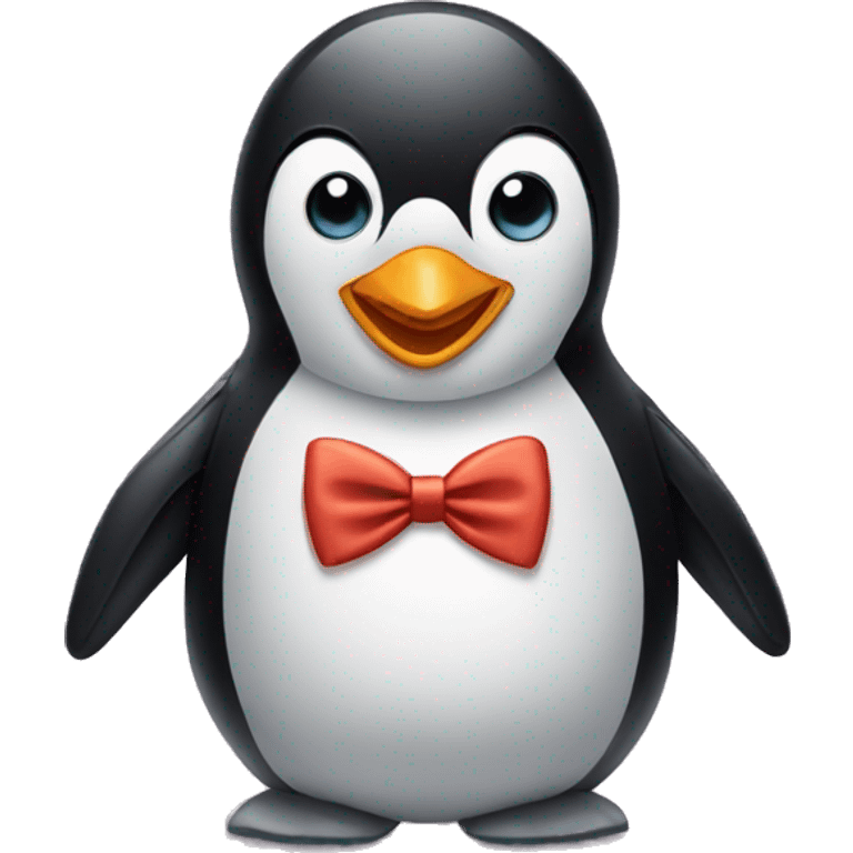 penguin wearing a bow tie  emoji