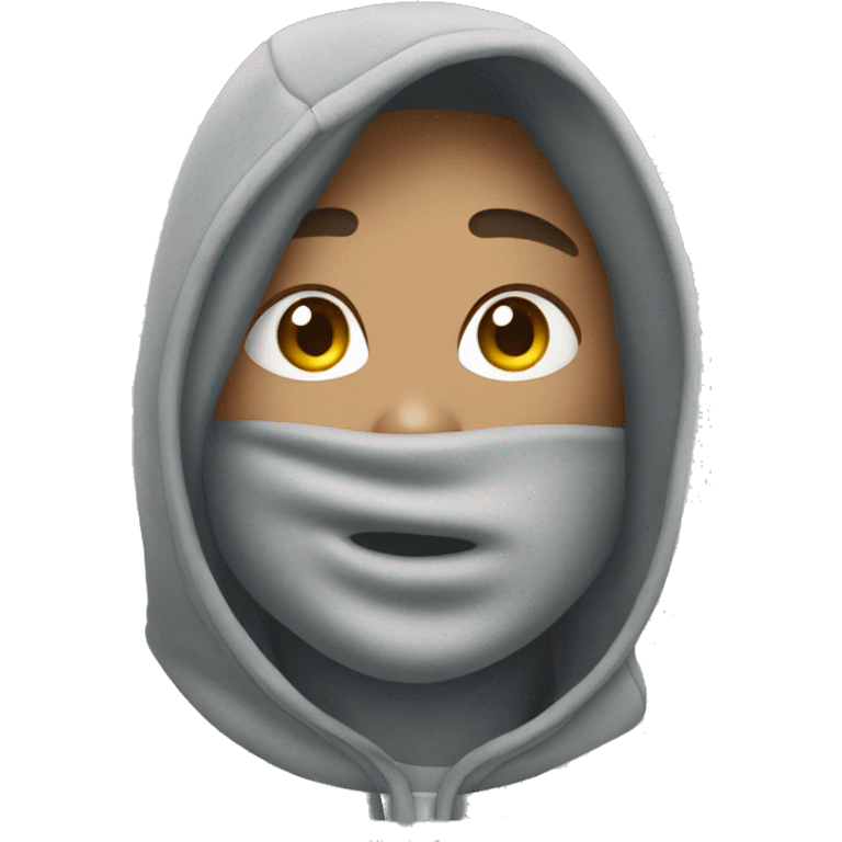 A grey nike hoodie emoji