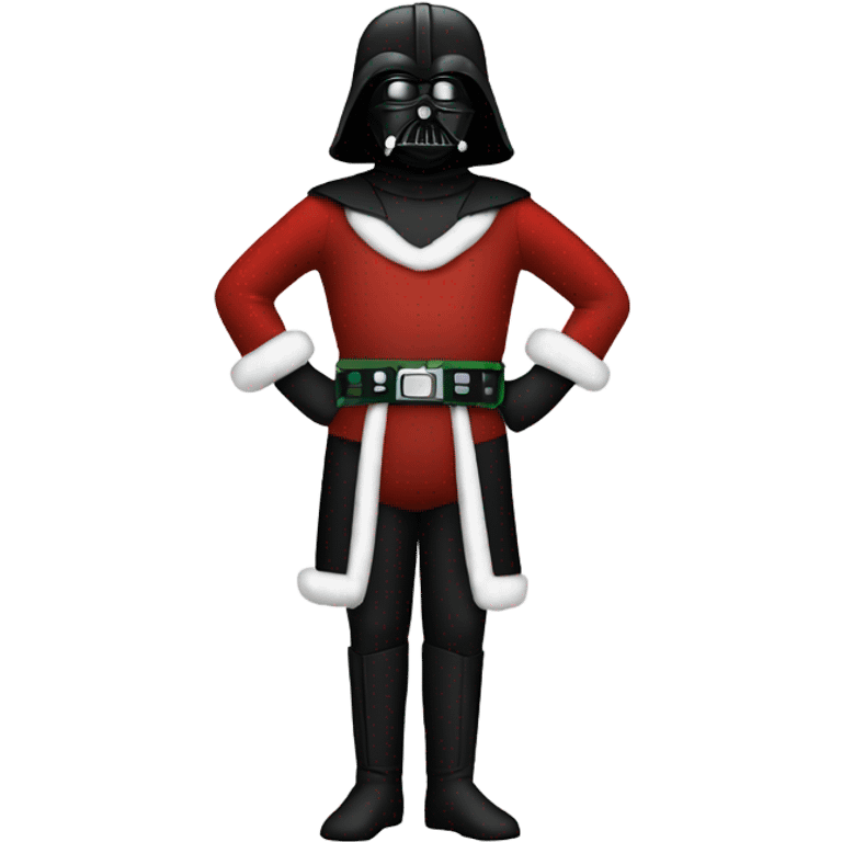 Darth vader in Christmas attire emoji