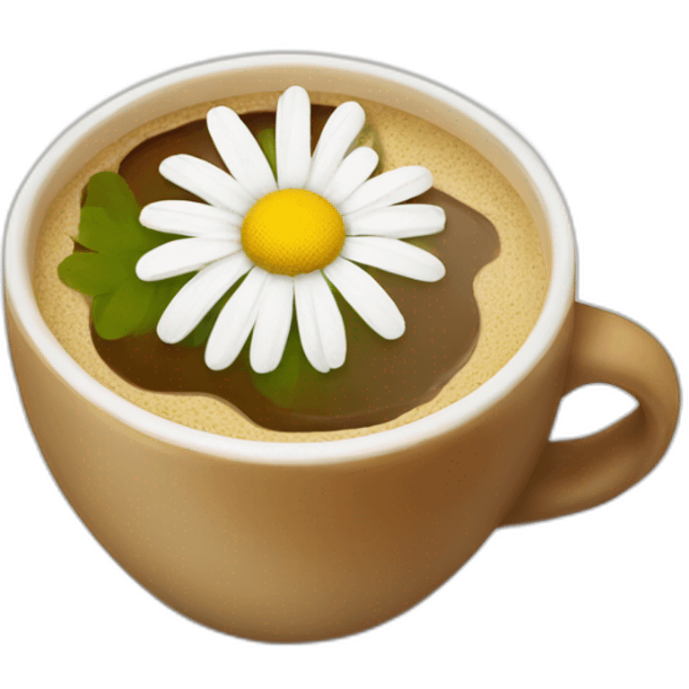 chamomile + coffee emoji