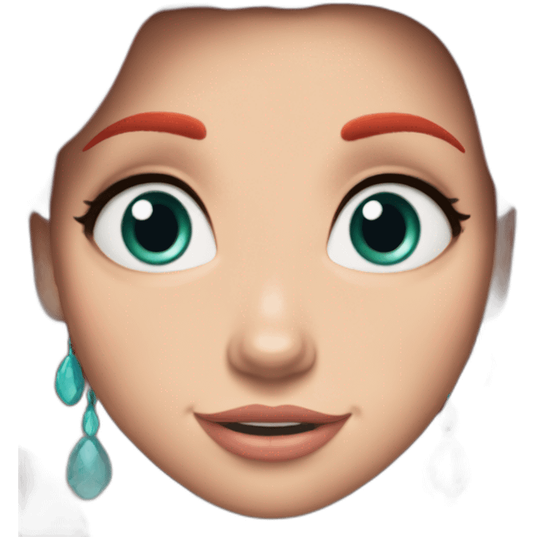 ariel-the little mermaid-blue eyed-red hair emoji