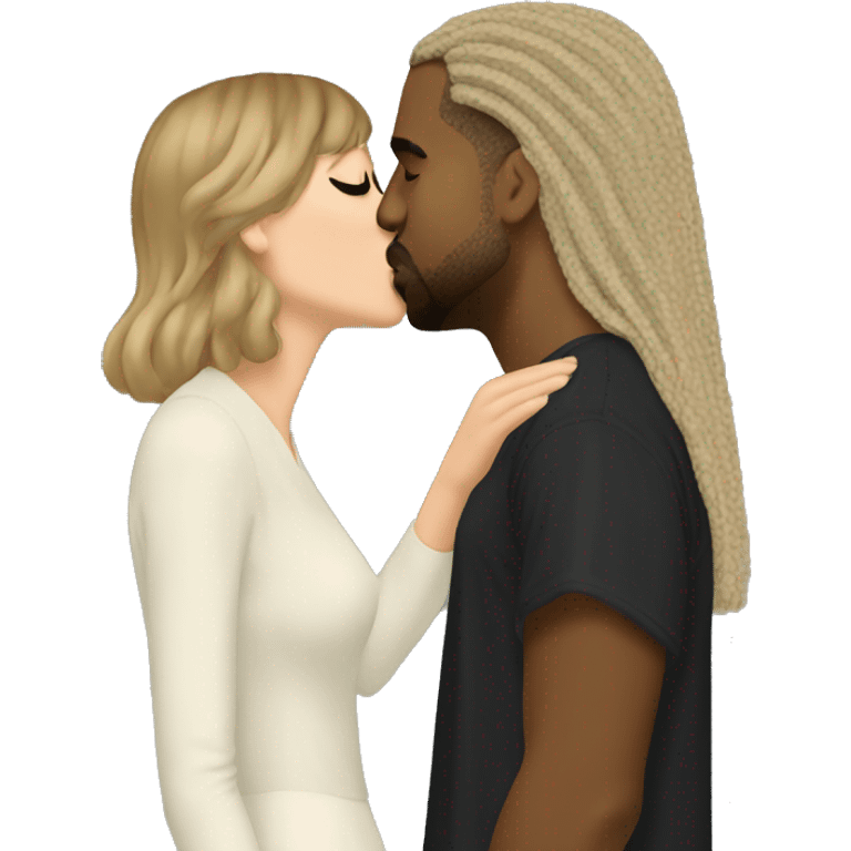 Kanye west kissing taylor Swift emoji