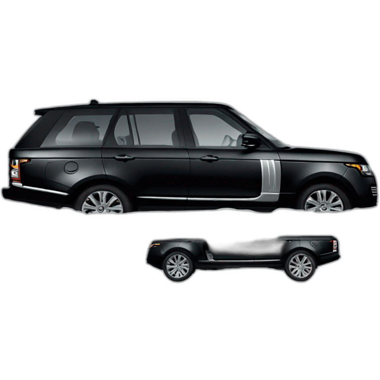 Black 2010 range rover emoji