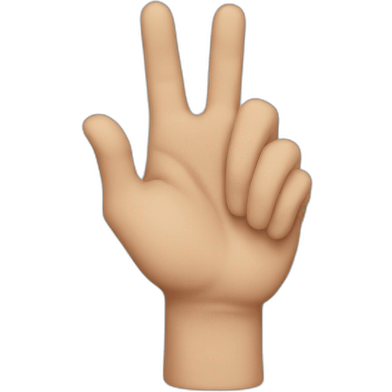 Hand sign R emoji