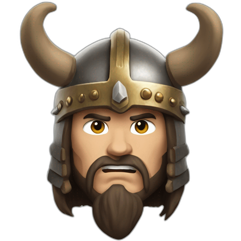 Conan the barbarian with horn helmet emoji