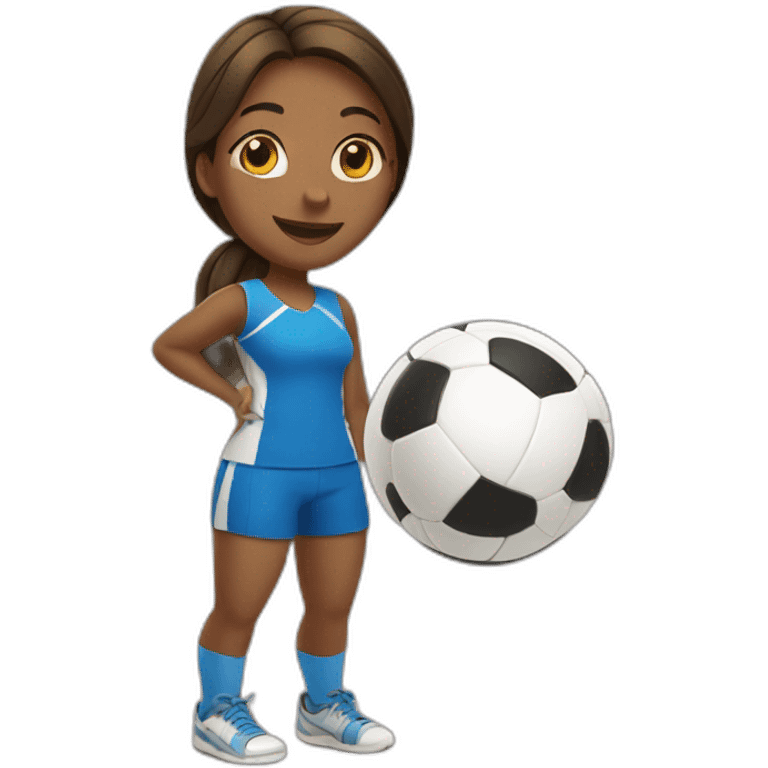 Girl playing volleyball emoji