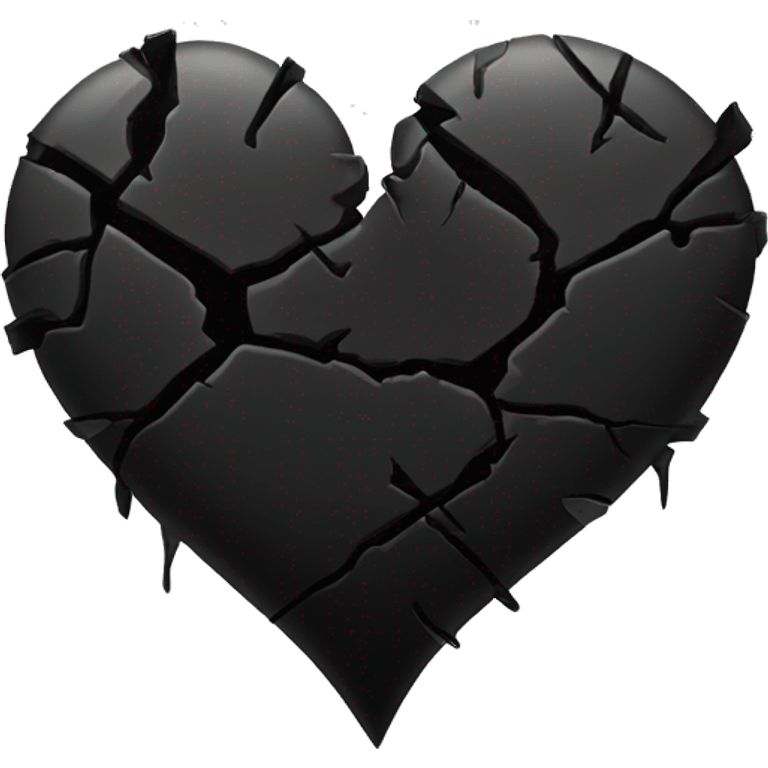 Broken black heart emoji