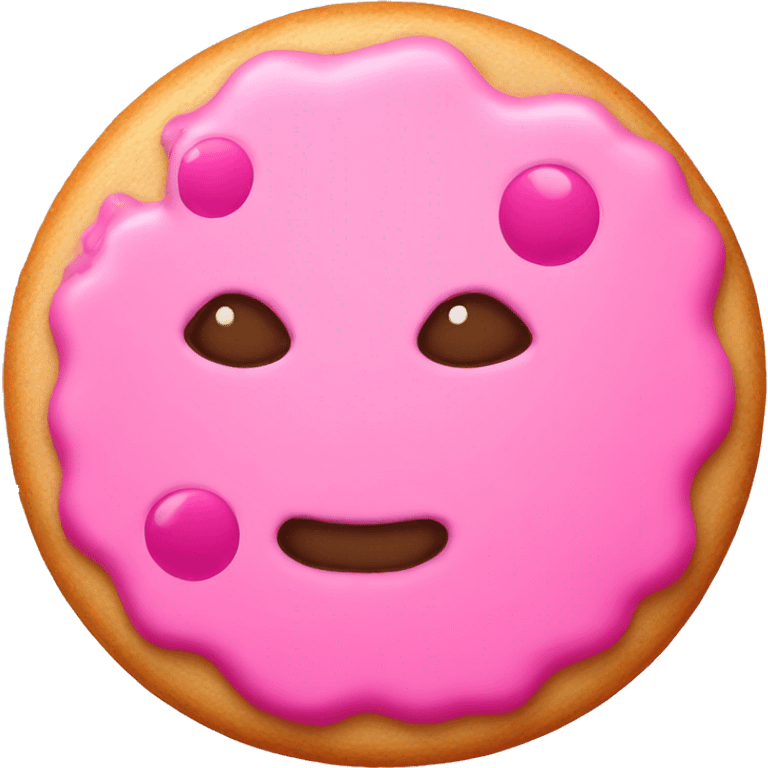 Pink cookie  emoji