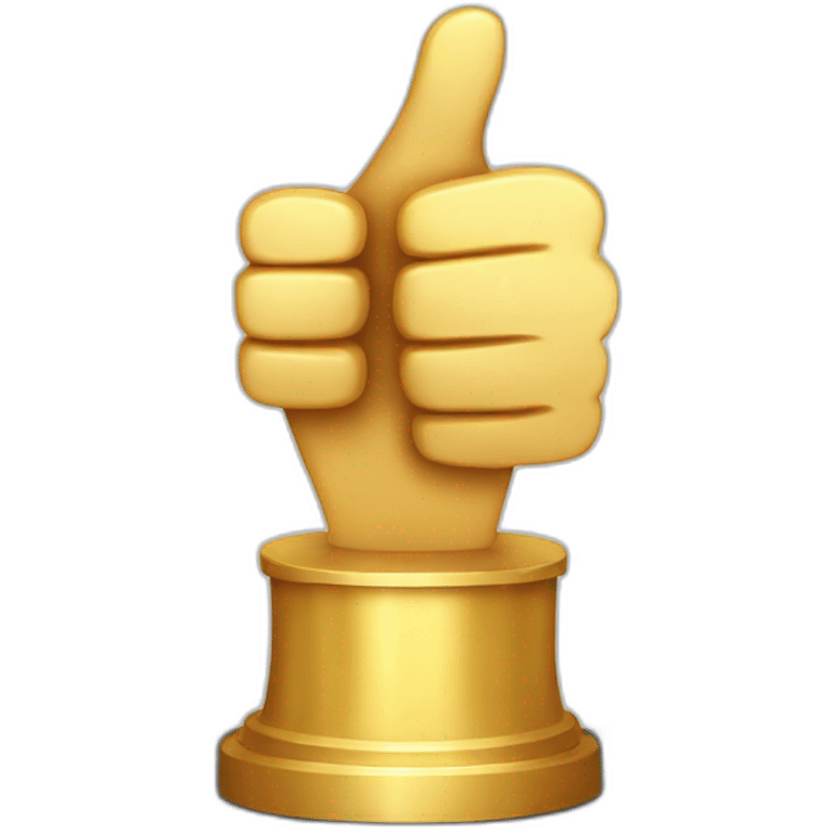 Thumbs up trophy emoji