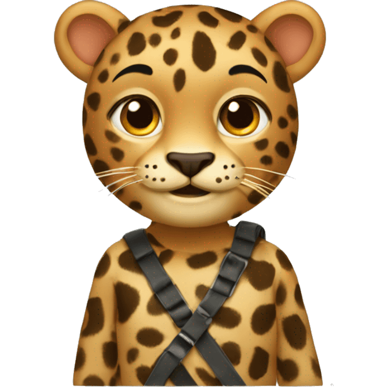 una mochila leopardo emoji