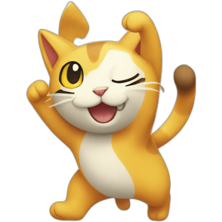 dancing-bicolor-cat-pokemon-face emoji