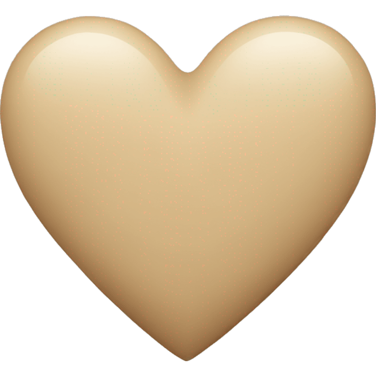 Beige heart  emoji