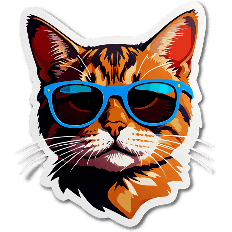 Cat with sunglasses emoji