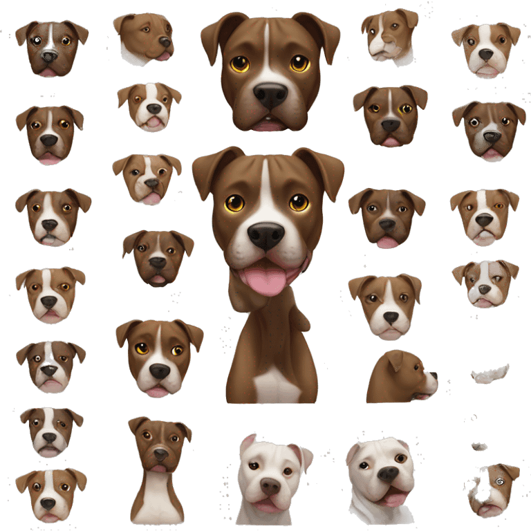 pitbull carnecorso mix dog emoji