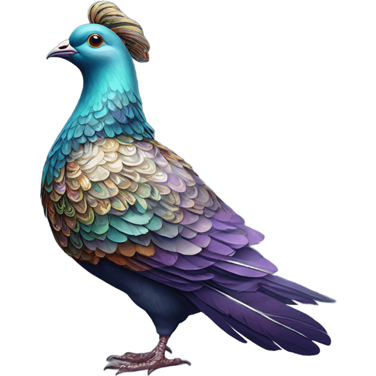 Fancy pigeon emoji