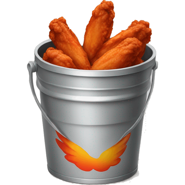 Bucket of hot wings emoji