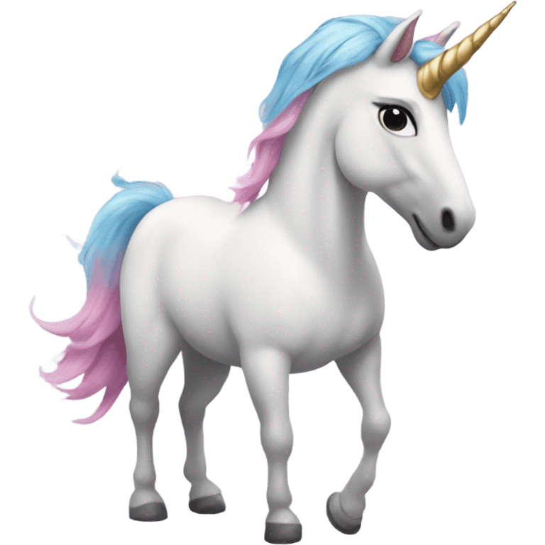 Unicorn wearing a tutu emoji