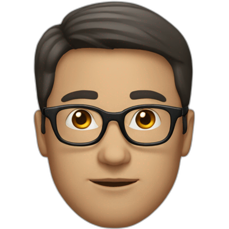 white-male-brunette-black-round-glasses emoji