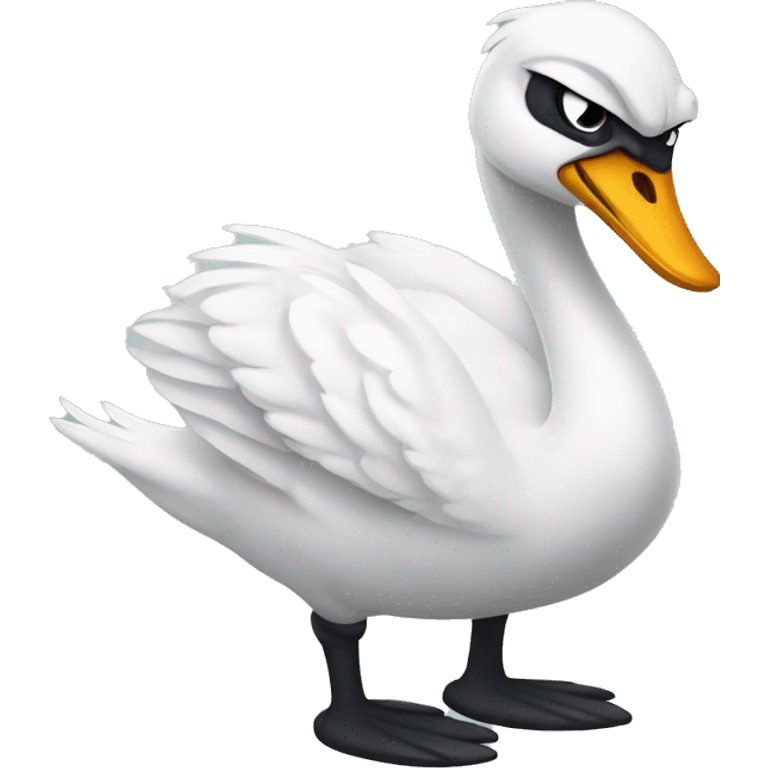 angry swan emoji