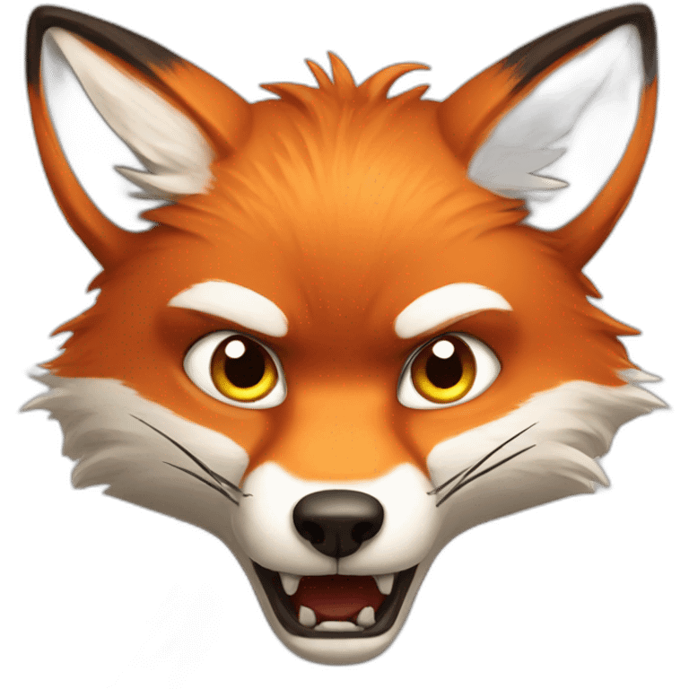 Angry fox emoji